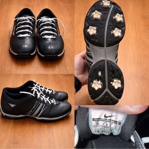 Nike Black and Gray Golf Shoes